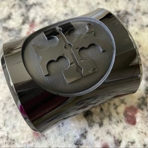 WORN ONCE! Tory Burch Resin Bracelet Cuff in Black
